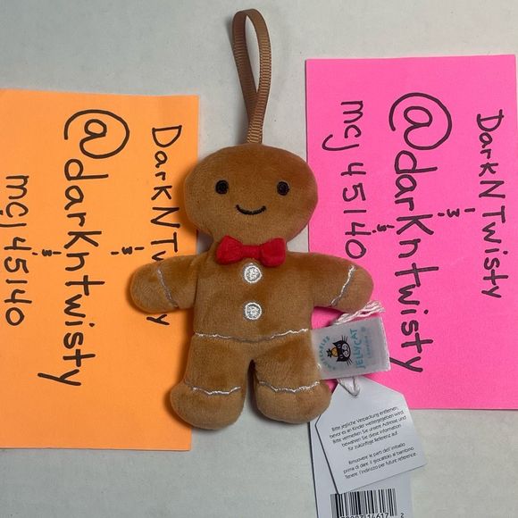 BNWT JELLYCAT FESTIVE FOLLY GINGERBREAD FRED(only) - Picture 1 of 8
